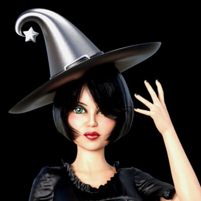 Free G9 Witch Hat with Star