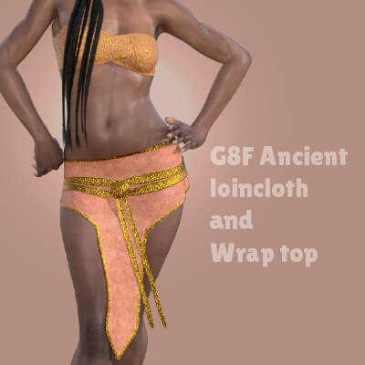 G8F Ancient Loincloth and Wrap Top