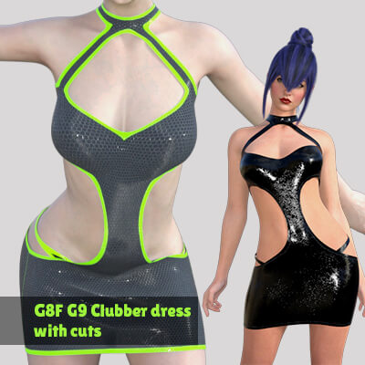 G8F G9 Clubber Dress with Cuts by artshock