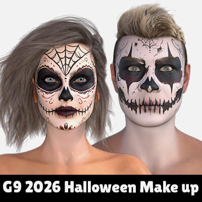 G9 2026 Halloween Face Makeup