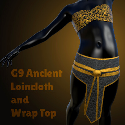 G9 Ancient Loincloth and Wrap Top