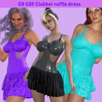 G9 G8F Clubber Ruffle Dress