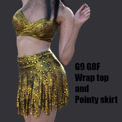 G9 G8F Wrap Top and Pointy Skirt
