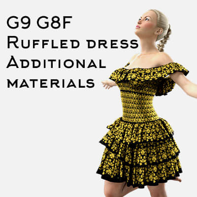 Mf and Bump Mat Presets for G9 G8F Ruffled Dress