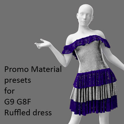 Promo Material Presets for G9 G8F Ruffled Dress by artshock