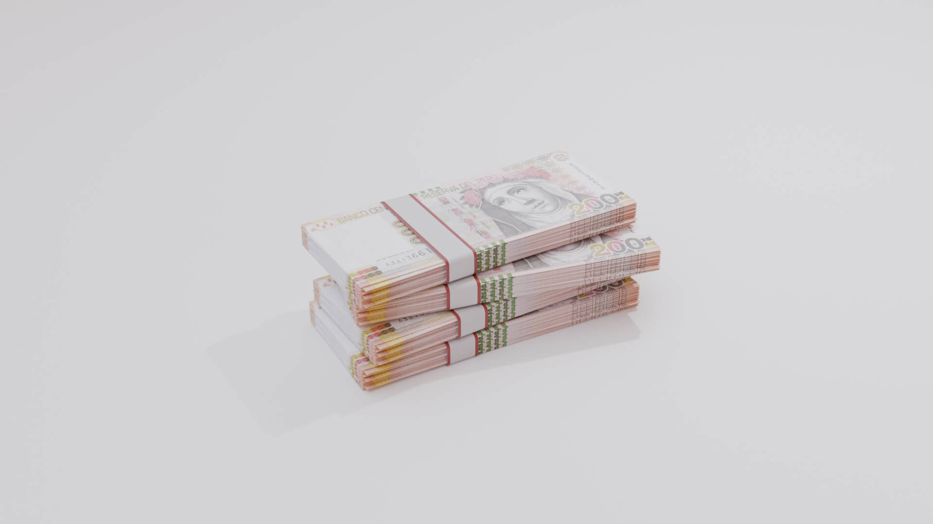 200 Peruvian Sol Currency - 3D Model by Arupsaha