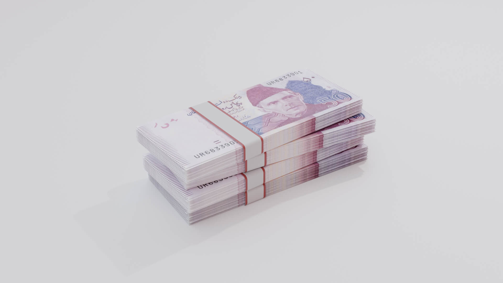 50 Pakistan Pakistani Rupee Currency - 3D Model by Arupsaha
