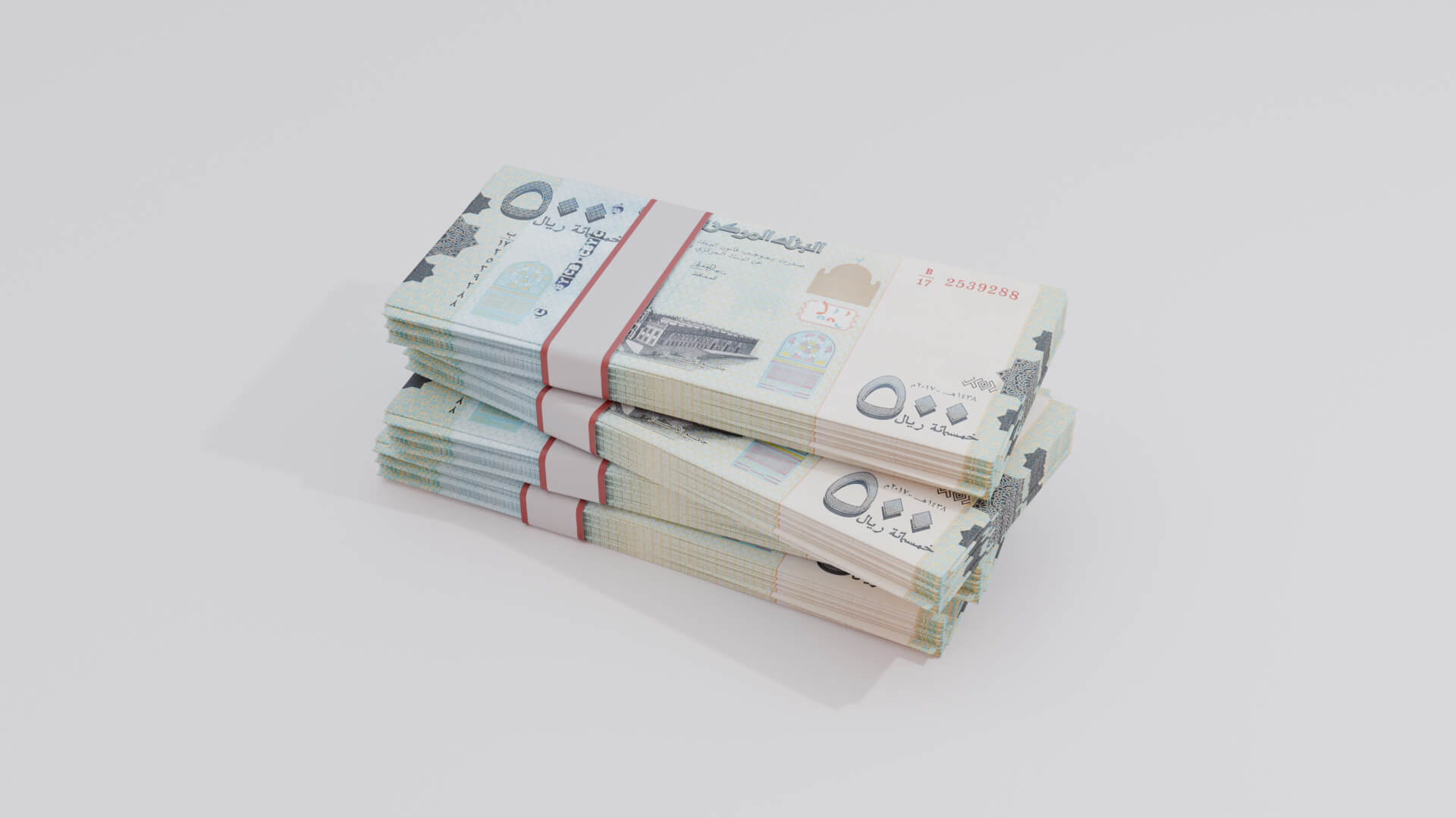 500 Yemen Yemeni Rial Currency - 3D Model by Arupsaha