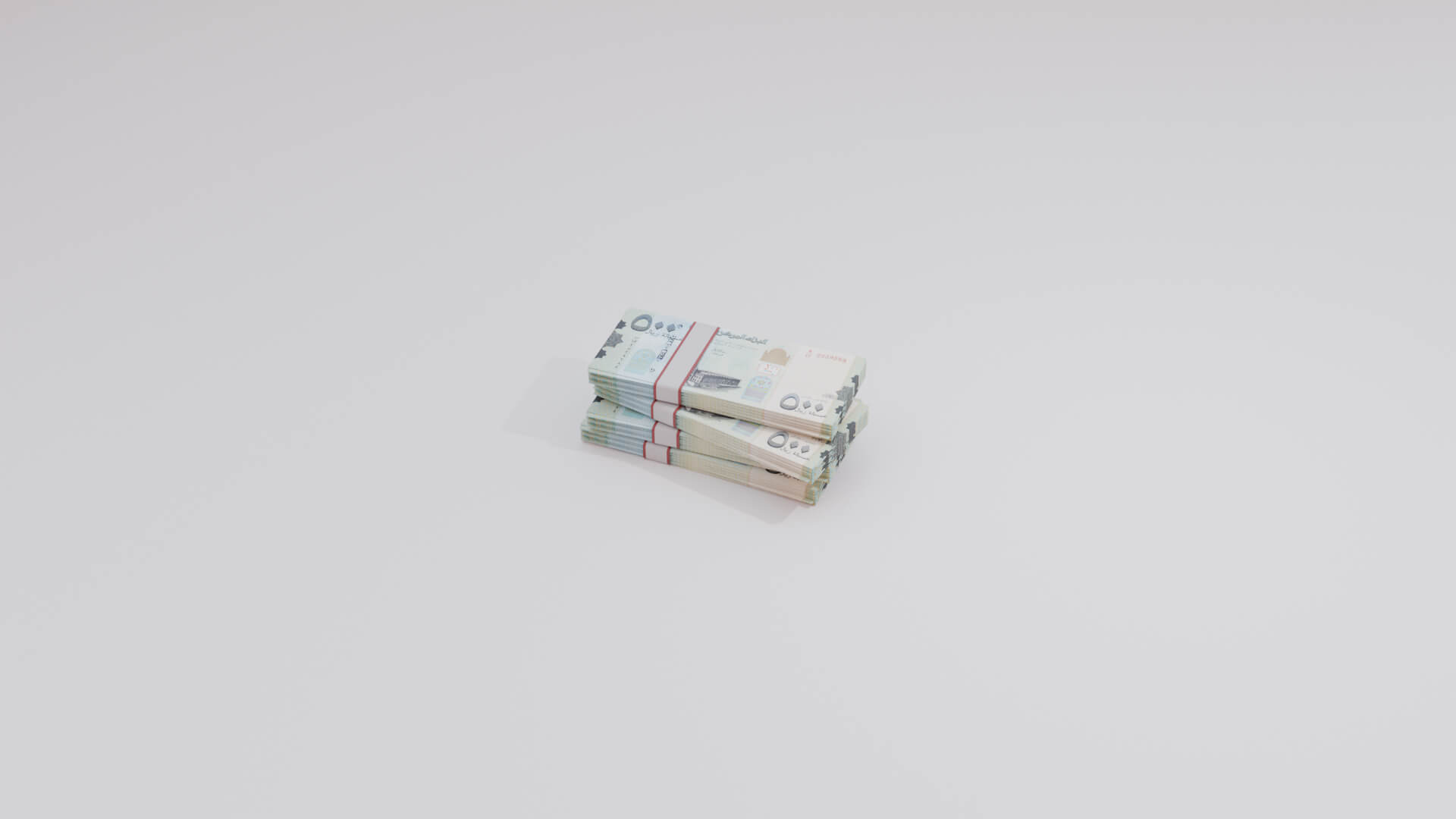 500 Yemen Yemeni Rial Currency - 3D Model by Arupsaha
