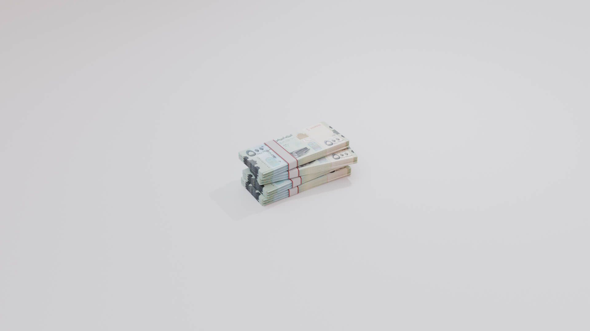 500 Yemen Yemeni Rial Currency - 3D Model by Arupsaha