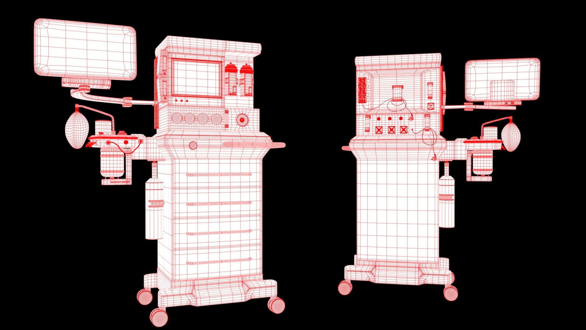 Anesthetic Machine - 3D Model by Arupsaha