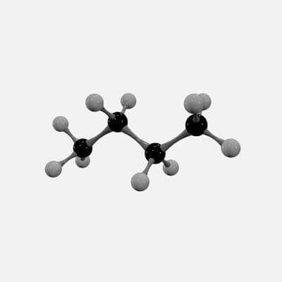 Butane Molecule - 3D Model by Arupsaha