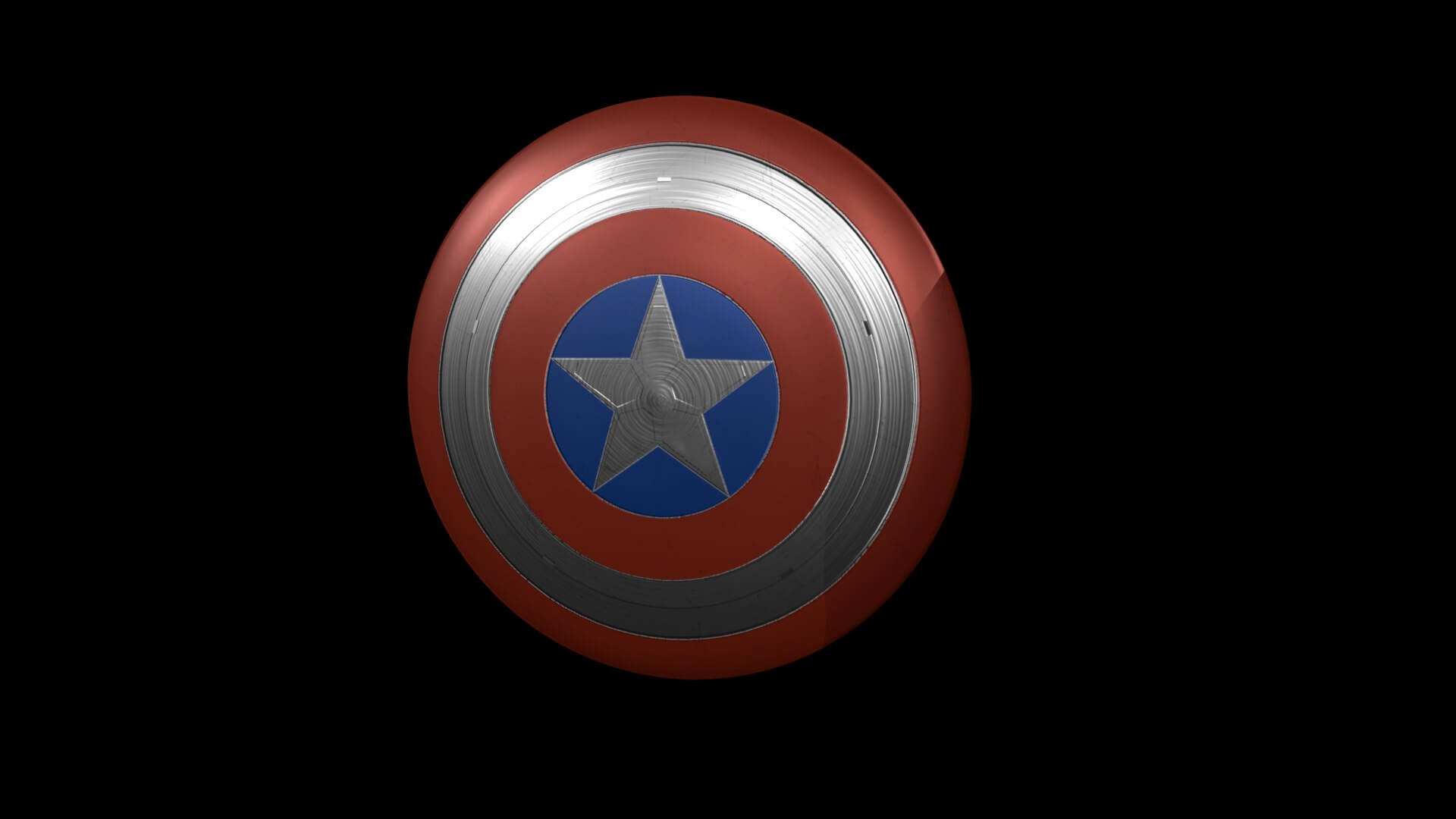 Captain Americas Shield - 3D Model by Arupsaha