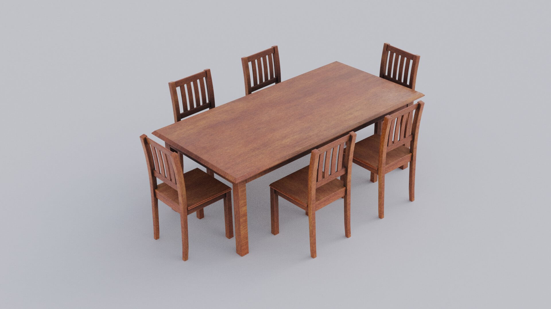 Dining Table Set - 3D Model by Arupsaha
