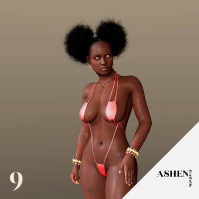 Adea Gowon Character Morph for G8F 8.1F and G9 by AshenPortfolio