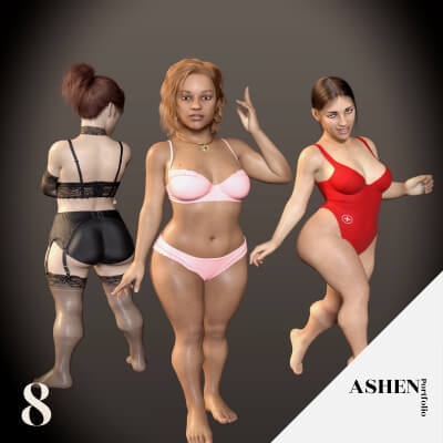Amelia Ebbet Character Morph for G8F and 8.1F by AshenPortfolio