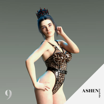 Beaute Character Morph for G8F 8.1F and G9 by AshenPortfolio