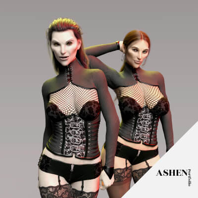 Countess Hogarth for Genesis 8 and 8.1 Female by AshenPortfolio