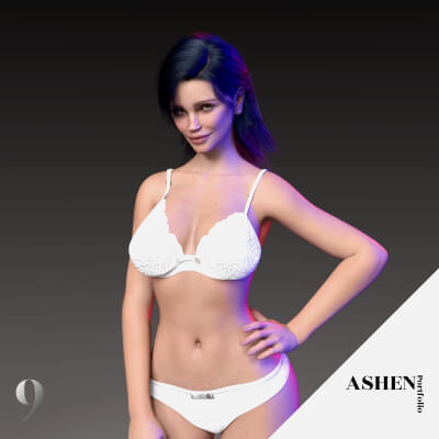 Crinoline Holloway Character Morphs for G8F 8.1F and G9 by AshenPortfolio