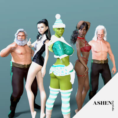 Festive Frenzy for Genesis 8 and 8.1