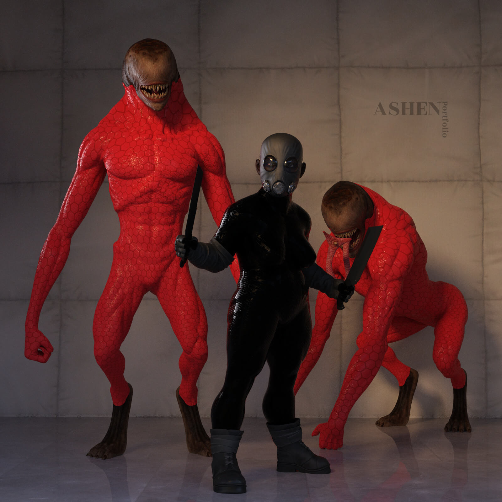 Monster Handler Bell Bertha - Monster Handler 3D Render, Digital Art by AshenPortfolio