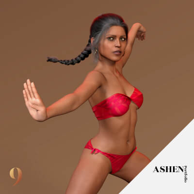 Hannah Naja Character Morph for G8F 8.1F and G9 by AshenPortfolio