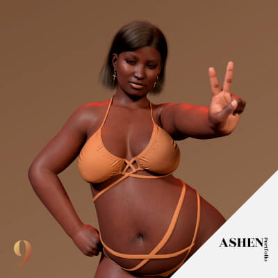 Khwezi Elethu Character Morph for G8F 8.1F and G9