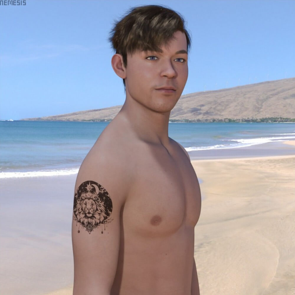 Leo Zodiac Tattoo Set for G9 - Daz Content by AshenPortfolio