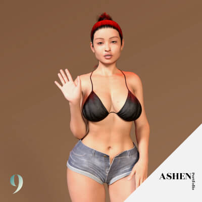 Lunette Tillote Character Morphs for G8F 8.1F and G9