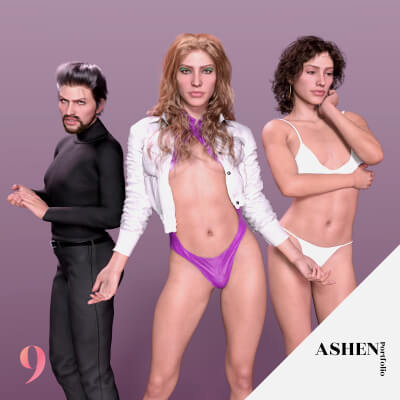 Maye Jestic Character Morph for G8F 8.1F and G9 by AshenPortfolio