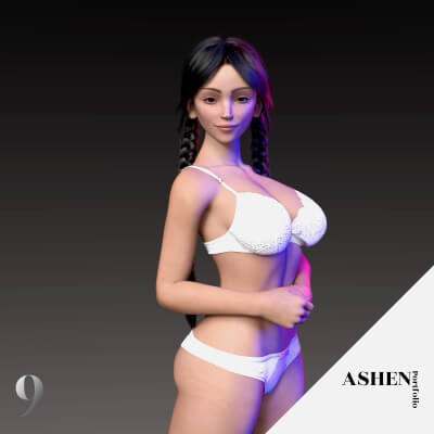 Moppet Holloway Character Morphs for G8F 8.1F and G9 by AshenPortfolio