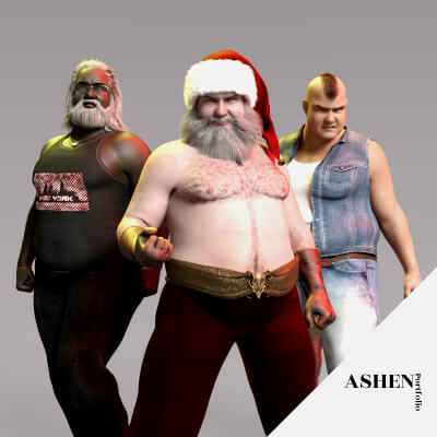 MR. Kringle Character Morph for Genesis 8 and 8.1 Male