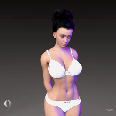 Porcelina Holloway Character Morphs for G8F 8.1F and G9 by AshenPortfolio