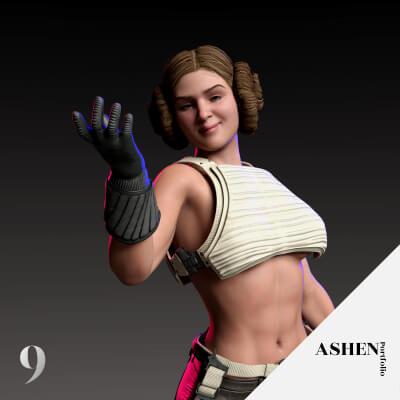 Princess Slayer Character Morph for G8F 8.1F and 9 by AshenPortfolio