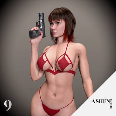 Raphaella Vix Character Morph for G8F 8.1F and G9 by AshenPortfolio