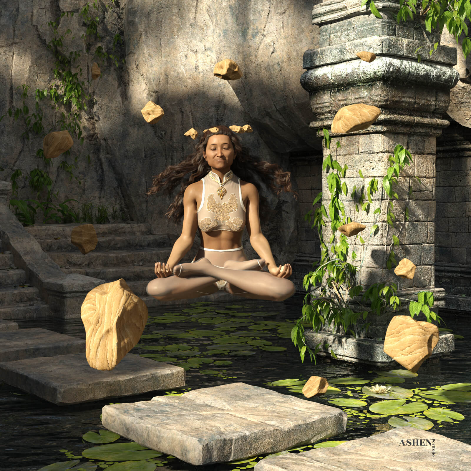 Rock Collection 01 Prop Pack - Daz Content by AshenPortfolio