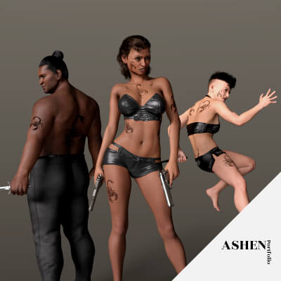 Scorpion Tattoo Pack for G9 by AshenPortfolio