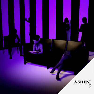 Striped Room Environment
