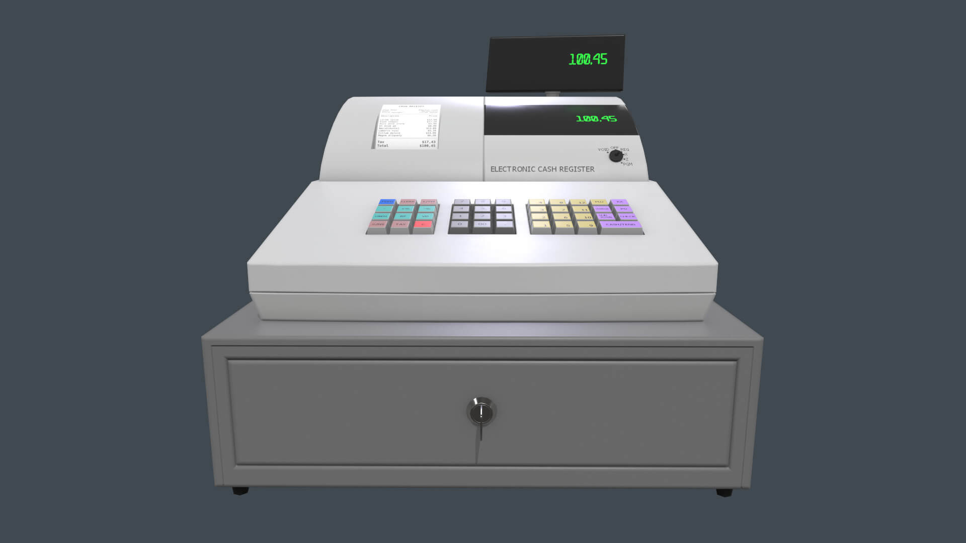 Cash Register 3D Model by AshMesh