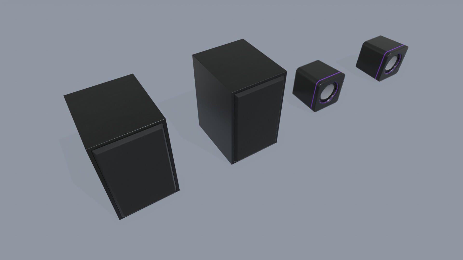 Computer Speakers - 3D Model by AshMesh