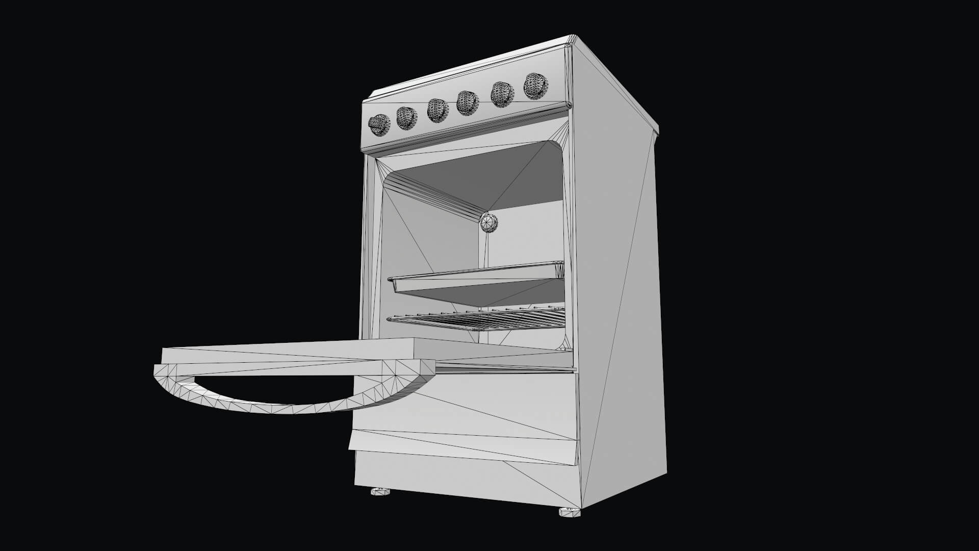 Electric Stove - 3D Model by AshMesh