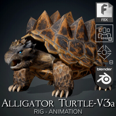 Alligator Turtle-V3a by Asset_Animated