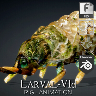Larval-V1d-Animation by Asset_Animated