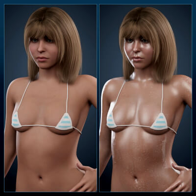 Wet Skin Studio for Genesis 9 8 and 8.1