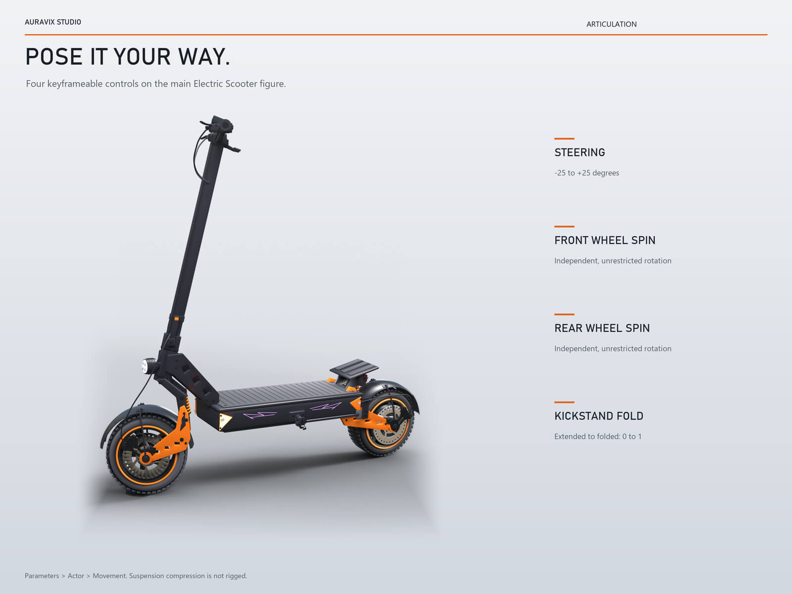 Electric Scooter for DAZ Studio by AuraVix Studio