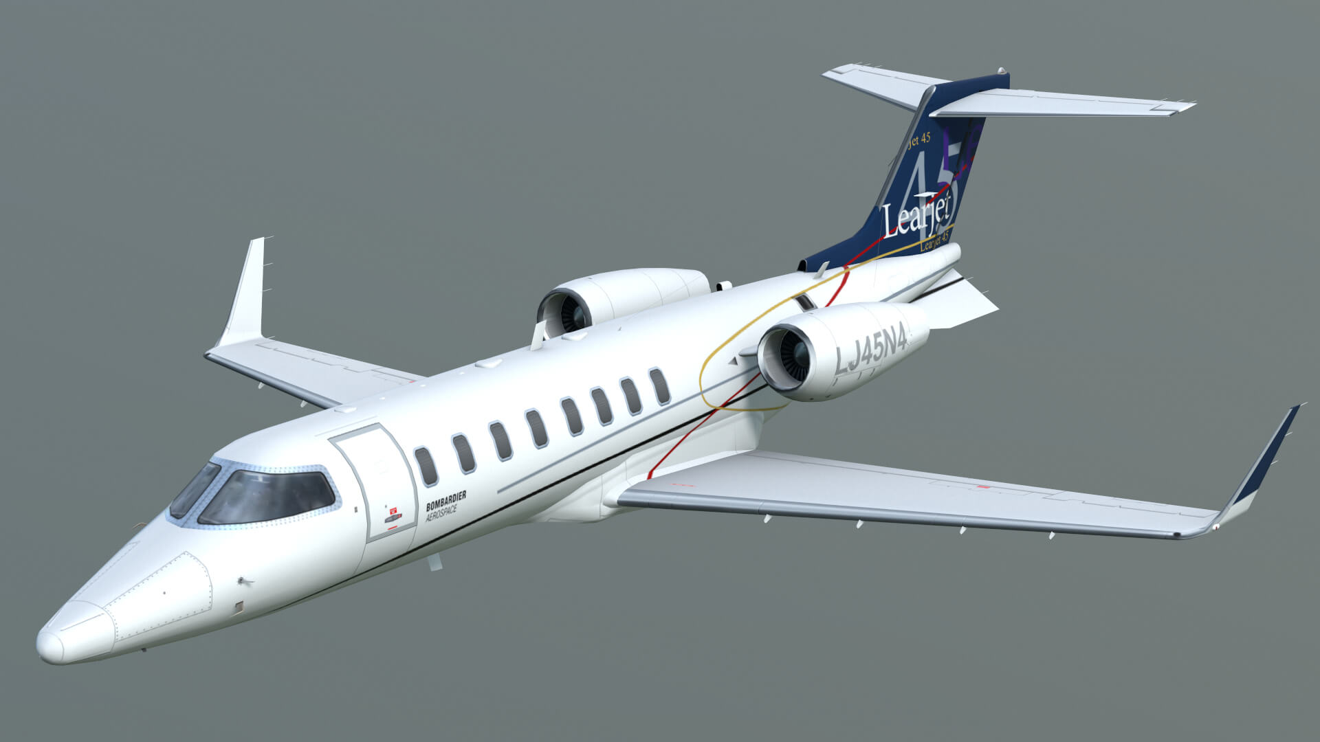 Bombardier Learjet 45 3D Model by Autoflex