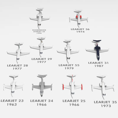 Full Learjet Lineup Part 1