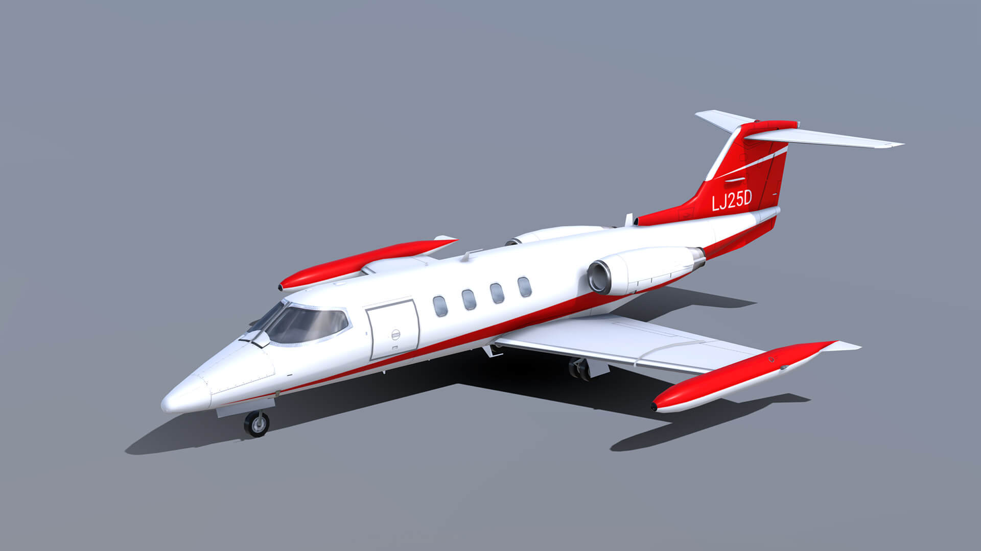 Learjet 25 3D Model by Autoflex