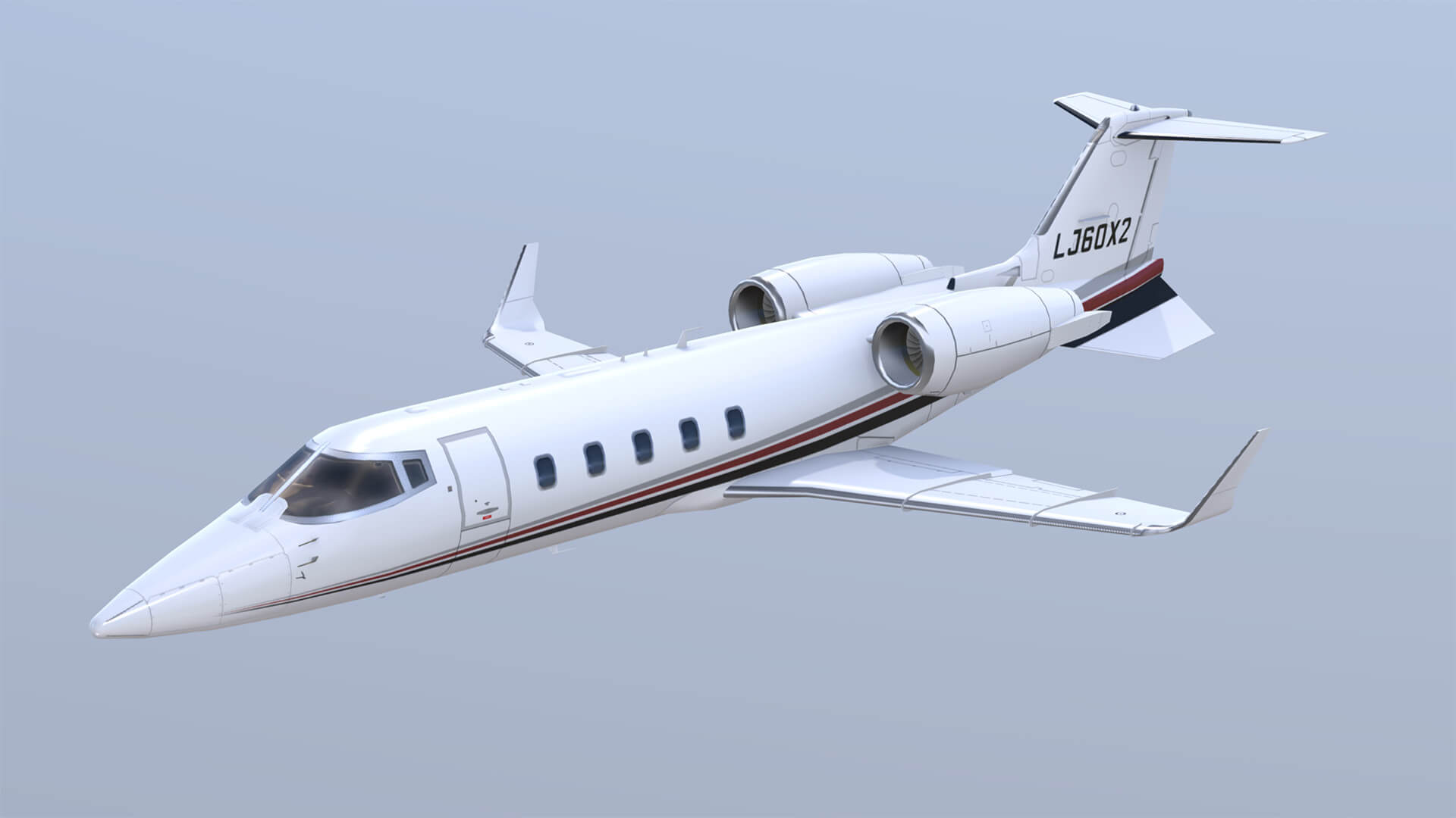 Bombardier Learjet 60 3D Model by Autoflex