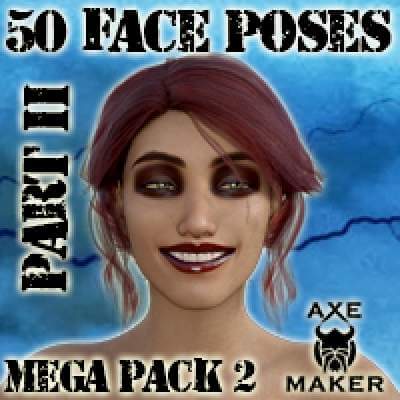 50 Faces Expression Pose Pack 2